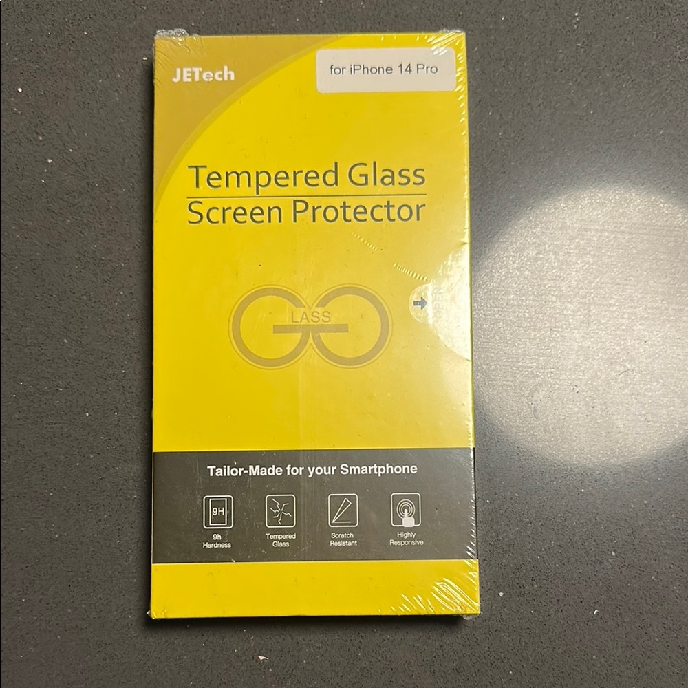 JETech Tempered Glass Screen Protector for iPhone 14 Pro